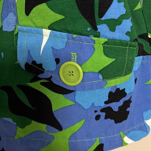 Jones Ny Large Blue Floral Crop Jacket/Blazer - Picture 2 of 12